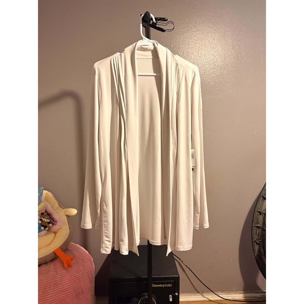 Grace - Long Sleeve, Lightweight Cardigan with Shoulder Pleating Sz 1A‎